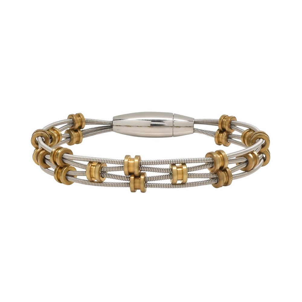 11:11 Two-tone Guitar String Crescendo Bracelet
